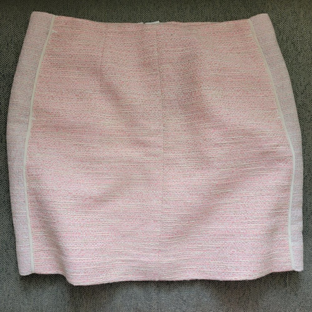 Aritzia Wilfred Tweed A Line Cotton Blend - Mini Skirt sz 4